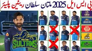 Multan Sultans Retained Players 2025  Multan Sultans Squad PSL 2025  MS Squad PSL 10  PSL 2025 [upl. by Ferreby889]