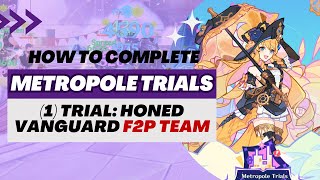 【Genshin Impact】Metropole Trials SubEvent  Trial Honed Vanguard 4Star Characters Team [upl. by Etti]