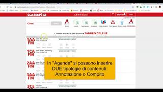 Agenda Classeviva inserire Annotazioni e Compiti [upl. by Kilgore]