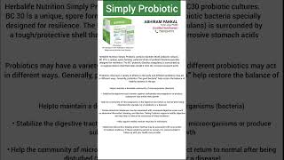 Herbalife simply probiotic benefits in telugu [upl. by Aralk]