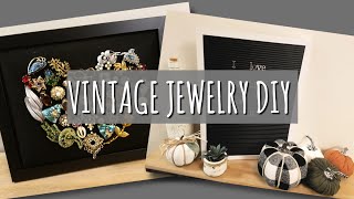 VINTAGE JEWELRY DIY  WHAT I MADE WITH MY GRANDMAS JEWELRY [upl. by Ginni]