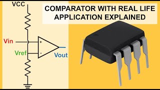 Comparator and how to use it explained with real life application  Electronics Basic 1 [upl. by Salocin]