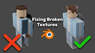 HOW TO FIX ROBLOX GFX TEXTURES WHEN IMPORTED Blender [upl. by Asteria]