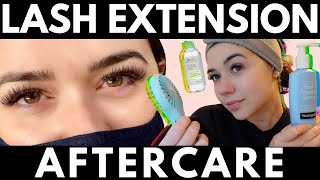 How to Clean Lash Extensions at Home  Sleeping Showering  Products to use with Lash Extensions [upl. by Raji837]