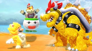 Bowsers Fury  Special Final Golden Fury Bowser Boss Fight 4K60FPS [upl. by Herod]