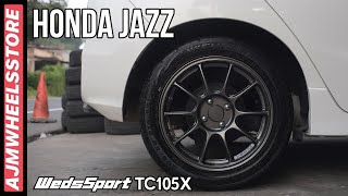 MODIFIKASI HONDA JAZZ VELG WEDSSPORT TC105X  AJMHEELSSTORE [upl. by Laurance]