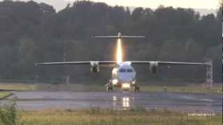 Dornier 328 WindSheared Landing at Airport BernBelp [upl. by Anaibib233]