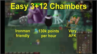 OSRS Easy 312 Chambers of Xeric 130k points per hour for Ironmen [upl. by Amirak]