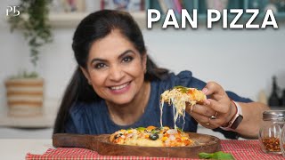 Pan Pizza Recipe I 30 मिनट में नो ओवन नो यीस्ट पिज्जा I Pankaj Bhadouria [upl. by Azrim]