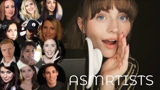 ASMR WhisperingSoft Speaking Over 100 of Your FAVOURITE ASMRTISTS Names [upl. by Carder138]