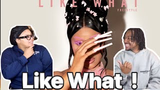 SHE WENT OFF  Cardi B  Like What Freestyle  Couple REACTION [upl. by Icnarf34]