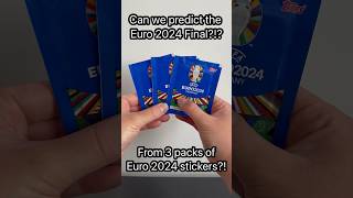 Predicting the England v Spain final by opening Topps Euro 2024 stickers [upl. by Ilrac836]