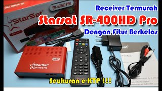 Starsat SR400 HD Pro Receiver Termurah Dengan FItur Wah Hanya Seukuran e KTP [upl. by Naget]