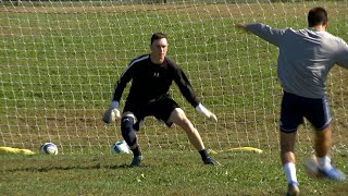 No soccer experience No problem for Ledyard keeper Ken Turner ctbsoc [upl. by Janiuszck]