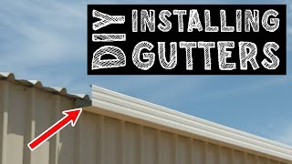 Installing Gutters on a Metal Roof StepbyStep Guide [upl. by Nnayllas]