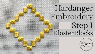 Hardanger Embroidery Tutorial part 1  Kloster Blocks [upl. by Eusebio]