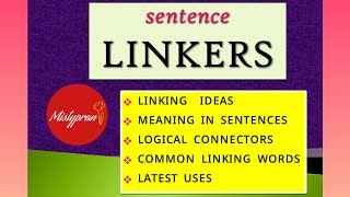 Sentence LINKERS in English  Linking Words to join Sentences [upl. by Anale]