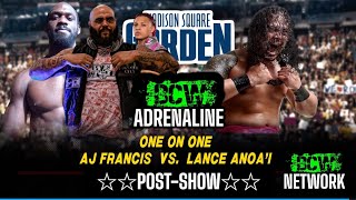 BCW Adrenaline Ep45 PostShow AJ Francis vs Lance Anoai [upl. by Keith]