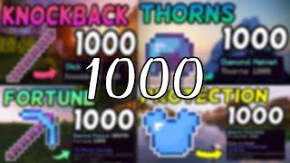 How to get FORTUNE 100 SHARPNESS 100 AND KNOCKBACK 1000 in MINECRAFT 1152 [upl. by Ahsiam]