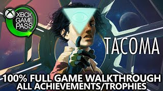 TACOMA  100 Full Game Walkthrough  All Achievements  All AR Crew amp Desktops Locks Wedding Ring [upl. by Dibrin]