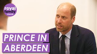 Prince William Meets Homeless Charity Staff in Aberdeen [upl. by Isdnil406]