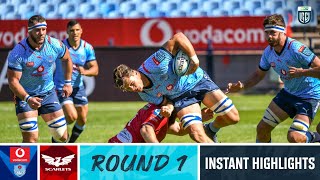 Vodacom Bulls v Scarlets  Instant Highlights  Round 1  URC 202324 [upl. by Velick]