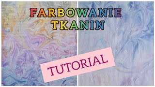 Farbowanie tkanin z użyciem pianki do golenia  Tutorial ☺️ [upl. by Atiuqnahs613]