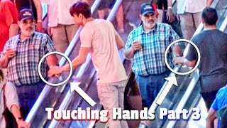 Touching Hands On Escalator Prank  Part 3 Tag Team Edition [upl. by Novyak]