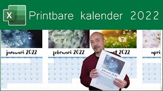 Maak zelf een printbare kalender voor 2022 [upl. by Vivle]