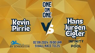 WATCH LIVE  ONE ON ONE Kevin Pirrie vs HansJürgen Eigler 02082024 [upl. by Eppilihp]