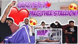 😍👏🏽Cardi B  WAP FEAT MEGAN THEE STALLION OFFICIAL MUSIC VIDEO REACTION🍑👀 [upl. by Gillmore]