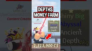 NEW MONEY FARM With DEPTHS GLITCH in Roblox Fisch [upl. by Maurice]