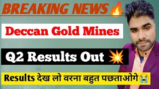 Deccan Gold Mines Q2 Results  2025 Deccan Gold Mines Results Today  Deccan Gold share news today [upl. by Sophi227]