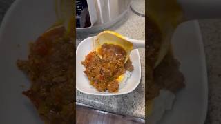 No bean chili in pressure cooker recipe easyrecipe dinnerideas quickrecipes food chili [upl. by Terag]