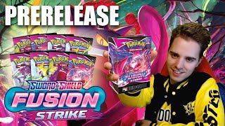 FUSION STRIKE PRERELEASE EVENT  Opening Build amp Battle Kit Pokemon TCG [upl. by Ecnaret]