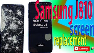 samsung galaxy smj810f lcd replacement  samsung j82018 lcd replacement  Easy Tricks [upl. by Freedman760]