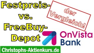 Das Onvista Depot FreeBuy oder Festpreis Variante wählen [upl. by Othilia]