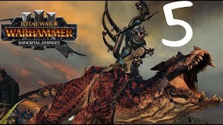 Total War Warhammer 3 Kroq Gar Lizardman Part 5 North Secured [upl. by Birkle]