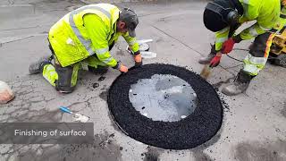 Geogrid ADFORS GlasGrid PM  reinforcement of surroundings of manholes [upl. by Akin]