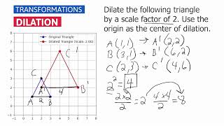 Dilations  Geometric Transformations [upl. by Aynos]