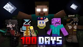 We Spent 100 Days in FEAR NIGHTFALL Minecraft 5 Friends [upl. by Enehs]