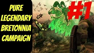 Pure Legendary Bretonnia Campaign Leoncoeur 1  Total War Warhammer [upl. by Weissman409]