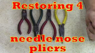 Restoring 4 needle nose pliers [upl. by Mccarty7]