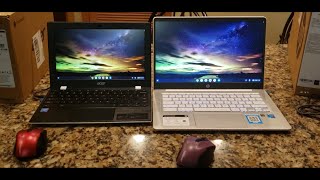 Chromebook Unboxing Review Acer 116quot CB3119HC12A Vs HP 14quot 14ana0020nr Plus Bluetooth Setup [upl. by Eenert34]