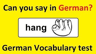 Can you guess 2020  German Vocabulary Test for Beginners [upl. by Nidraj762]