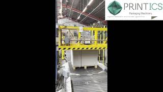 VIDEO PRINTICS U45510624 STRAPEX VTS45EP UNITIZER  CONVEYORS LINE DBS [upl. by Kamat393]