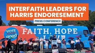 Interfaith Leaders For Harris Endorsement Press Conference [upl. by Dunlavy]