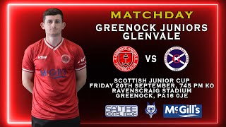 FULL MATCH Greenock Juniors 23 Glenvale  Scottish Junior Cup  200924 [upl. by Pinette]