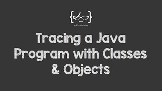 Tracing a Java Program with Classes amp Objects [upl. by Wivinah706]