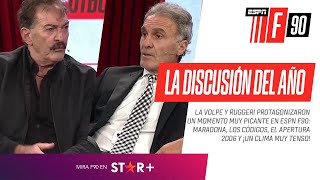 ASÍ FUE LA IMPERDIBLE DISCUSIÓN ENTRE RUGGERI Y LA VOLPE EN ESPNF90 [upl. by Osber392]